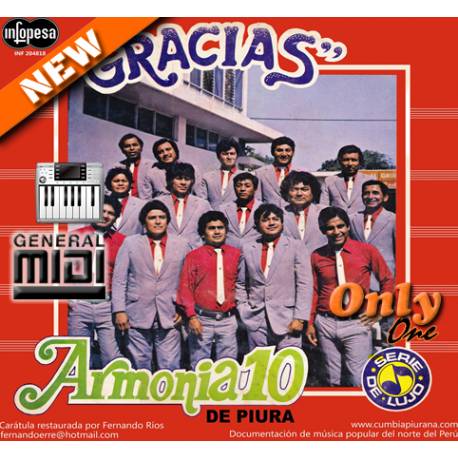Ya No Quiero Llorar - Armonia 10 - Midi File (OnlyOne) 
