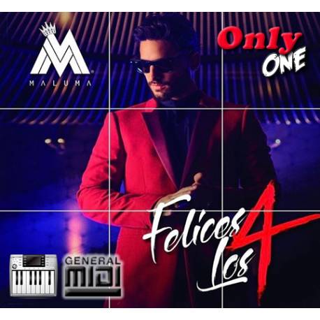 Felices los 4 - Maluma - Midi File (OnlyOne) 