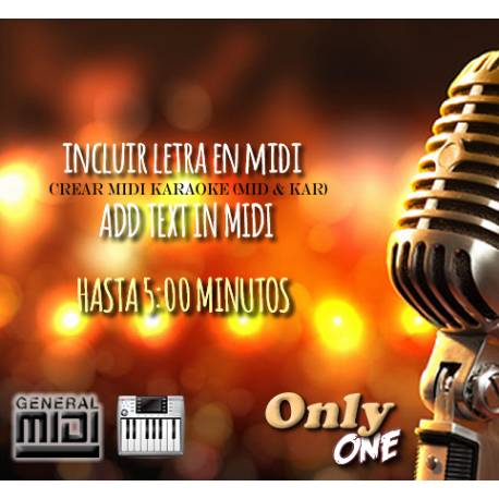 Incluir Texto Midi (Mid - Kar) to 5 Min (OnlyOne)