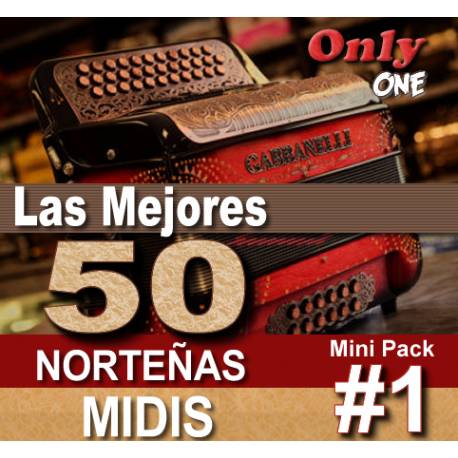 Mini Pack 50 Midis - Norteñas No. 1 - Midi File (OnlyOne)