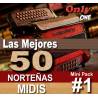Mini Pack 50 Midis - Norteñas No. 1 - Midi File (OnlyOne)