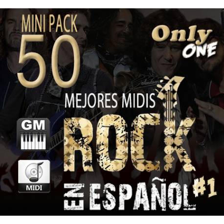 Mini Pack 50 Mejores Rock en Español No.1 Midi - Midi File (OnlyOne)